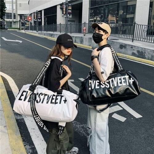 Large Capacity Waterproof PU Travel Bag Letter Leisure Women Bag Luxury Designer Men Handbag Luggage Sets Sac De Voyage XA414M