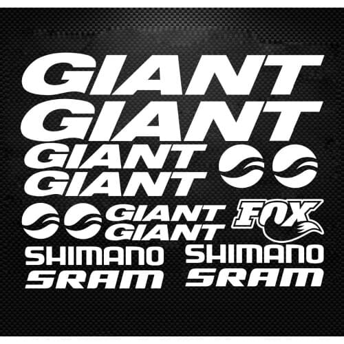 Giant Bike Bicycle Ride Frame Sticker Decals Vinyl Die Cut MTB DH Cycling Road Ride Rack paint protection vinyl decal sticker