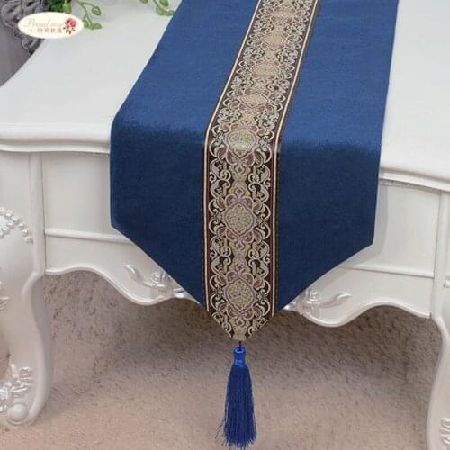 Proud Rose High Grade European Table Runner Tablecloth Bed Flag Luxury Decorative Table Flag Wedding Fabric Custom Size