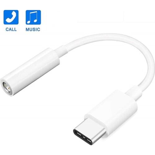 BaySerry Type c to 3.5mm Headphone jack AUX USB C Cable Audio Adapter For Samsung S21 S20 Xiaomi Mi 11 10 Oneplus 7T pro Huawei