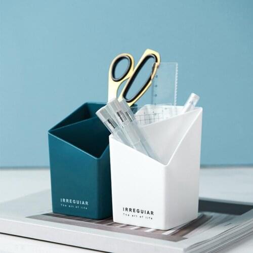 Nordic Style Cosmetic Make-up Brush Storage Box Makeup Nail Polish Cosmetic Holder Make Up Tools Pen Holder Rack Table Organizer