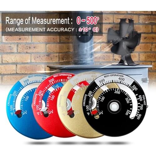 Magnetic Stove Fan Fireplace Thermometer For Wood Log Burning Stove Fireplace Burner Fireplace Fan Thermometer Fireplace Tools
