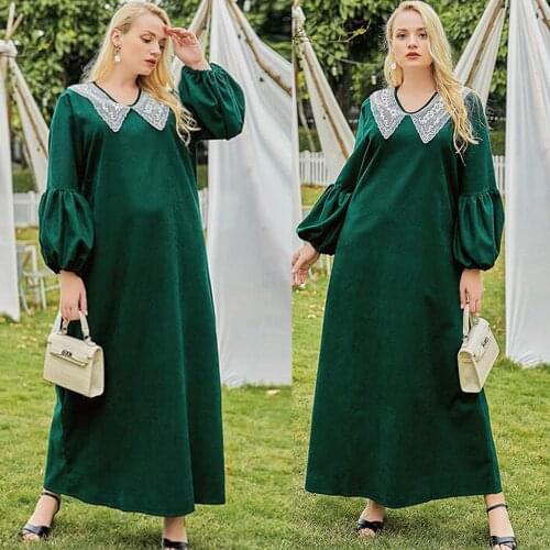 Moroccan Kaftan Women Muslim Long Dress Dubai Abaya Turkey Caftan Eid Ramadan Party Gown Arab Robe Islamic Clothing Vestidos New