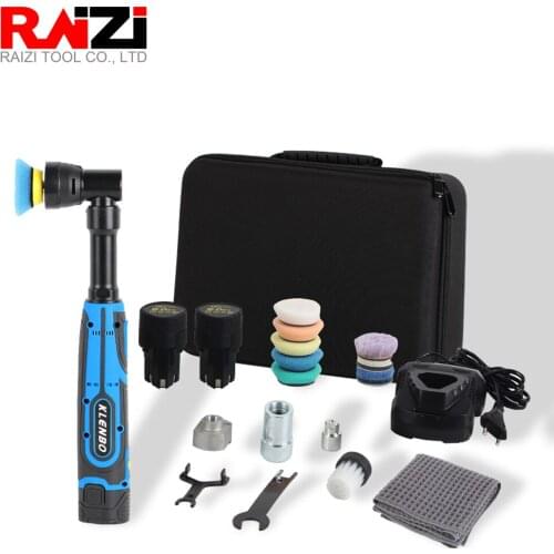 RAIZI Cordless Mini Car Polisher Variable Speed Swirl Scratches Killer Grinder with 2 Batteries for Ceramic Polishing Sanding