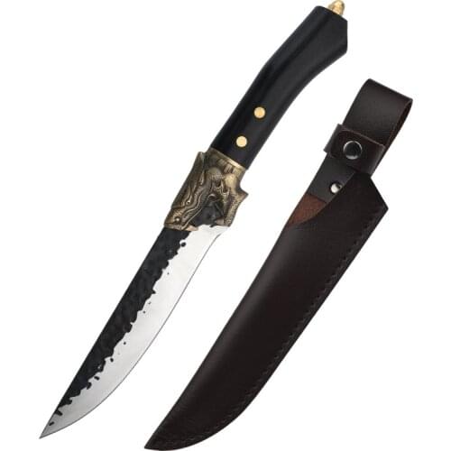 Newest Viking Knife High Carbon 7Cr17CoMoV Stainless Steel Handmade Forged Veins Sharp Hunting Outdoors Sashimi Kitchen Knives