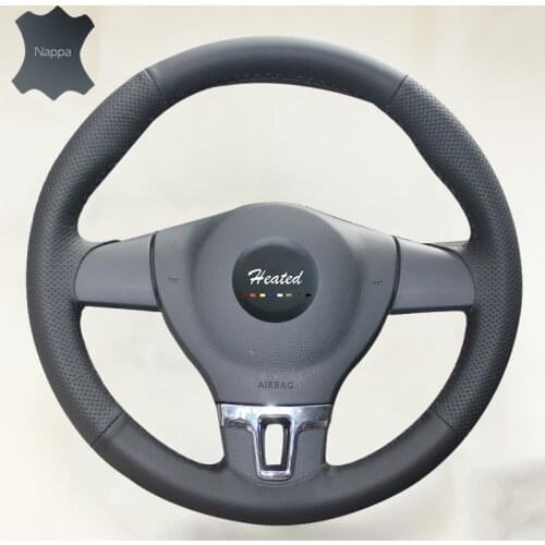 Steering Wheel Cover for Volkswagen VW Tiguan Lavida Passat B7 Jetta Mk6 without original leather braid on the steering wheel