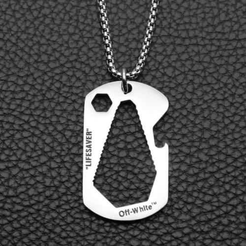 Corkscrew necklace mens hip Hip Cool pendant necklace stainless steel fashion necklace Pendant jewelry for neck Party essential