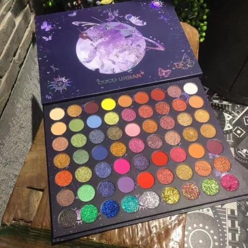 COCO URBAN63 color eye shadow tray Unicorn Star Sky Pony makeup tray gorgeous stage Color Palette