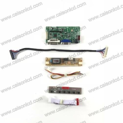 LCD controller board support DVI VGA for 17 inch LCD panel 1280X1024 2-Lamp M170ETN01.0 LM170E03-TLHB LM170E02-TLA2 CLAA170EA10