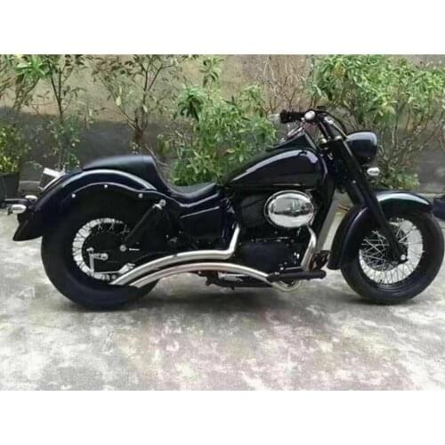 Full Exhaust System Pipe For Honda Shadow VT750/ Spirit 750/ Phantom 750/ VT750C VT750C2 VT750C2B VT750DC ACE750 Shadow Aero 750