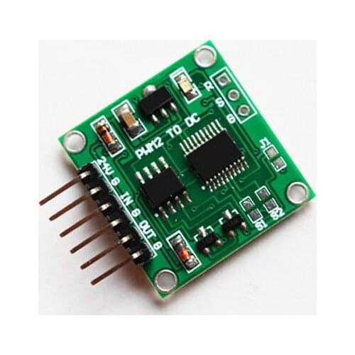 2 Unit PWM to 0-10V Signal Converter Module PWM Signal to Voltage Output 5Hz to 10KHz PWM to 0-5V 10V Linear Conversion