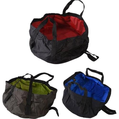 8.5L Outdoor Travel Folding Camping Washbasin Ultra-light Portable Basin Bucket Bowl Sink Washing Bag Hiking Water Bucket 2018