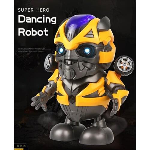 So Cute 20CM Smart Space Dance Robot Electronic Walking model Toys With Music Led Light Toys Birthday Gift for Kids Children