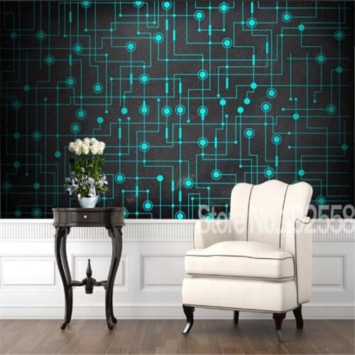 Modern Fashion Technology Sci-fi Circuit Board Photo Wallpaper Internet Bar Game Arena Company Industrial Decor Mural Wall Paper