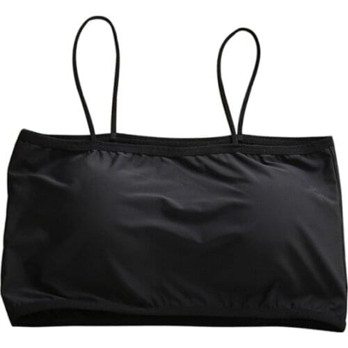 Anti-fade Tube Top Underwear Bottoming Camisole Breathable Thin Ice Silk Seamless Wrapped Chest Strap Chest Pad