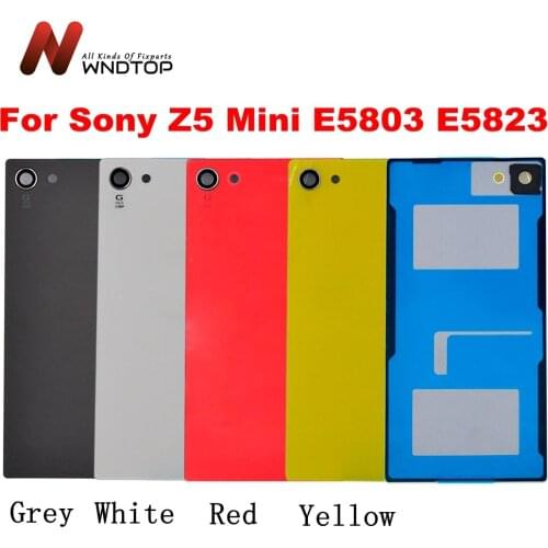 Back Glass For Sony Xperia Z5 Compact Battery Cover Housing Case For Sony Xperia Z5 Plus Back Battery Cover Door Battery Case