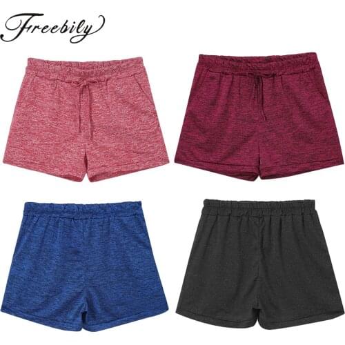 Women Cotton Shorts Summer Fast Drying Drawstring Elastic Sport Casual Sleep Short