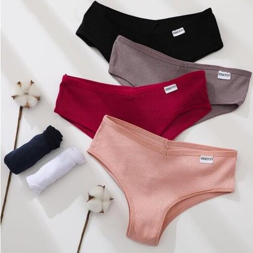 3Pcs/Set Cotton Panties for Women Plus Size Underpants Ladies Cotton Bikini Panties Girl Underwear Female Lingerie M-3XL
