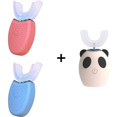 Ultrasonic Electric Toothbrush 360 Degree Automatic Toothbrush Cute Children Sonic Tooth Brush USB rechargeable Global GURUS VIP