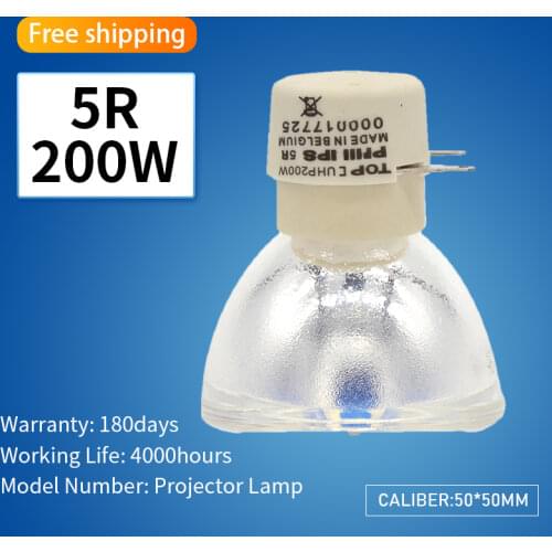 200w 5r Lamp Buld for Sharpy Beam 200w 5r Beam Moving Head Light Moving Beam LAMP Buld