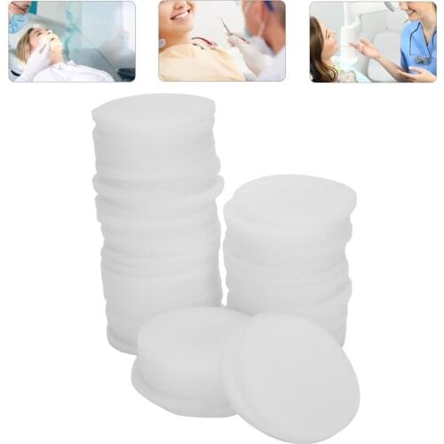 50pcs Disposable Sponge Pad Soft Dentist Foam File Cleaning Dental Clean Stand Replacement Oral Care Tool Whitening Consumable