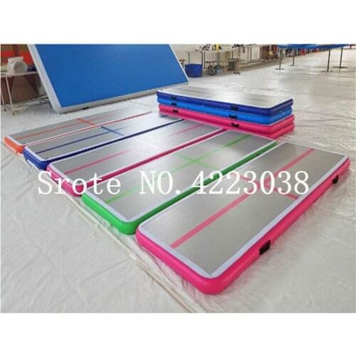 Free Shipping Door To Door 6m*1m*0.1m Inflatable Cheap Gymnastics Mattress Gym Tumble Airtrack Floor Tumbling Air Track For Sale