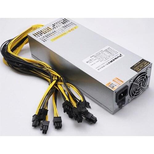 LIANLI Single 2U 1800W Mining Machine Power Supply 92% Efficiency 12000RPM/Min Miner Power Supply For BTC/ETH/HUOBI/DOGE