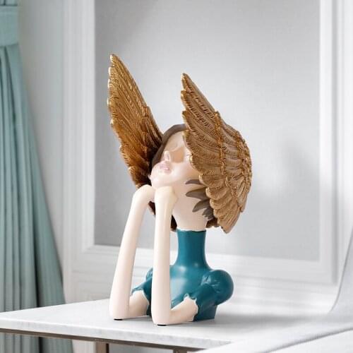 Resin Angel Goddess Statues for Decoration Large Sculpture Nordic Decoration Home Modern Artbedroom Decor Accessories