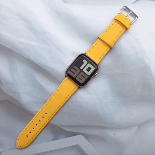 Large in stock leather loop For Apple Watch Band for iWatch Strap 42MM 38MM 40mm 44mm series 1 2 3 4 5