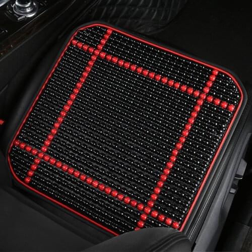 Wood Bead Car Seat Cushion Summer Breathable Cooling Seat Cover Pad Office Massage Cushion Air Ventilation Mesh Mat Cushion Pad