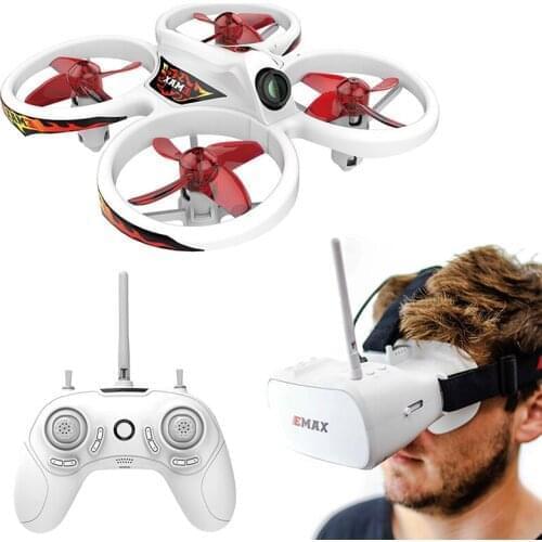 EMAX EZ Pilot 82MM Mini 5.8G Indoor FPV Racing Drone With Camera Goggle Glasses RC Drone 2~3S RTF Version for Beginner