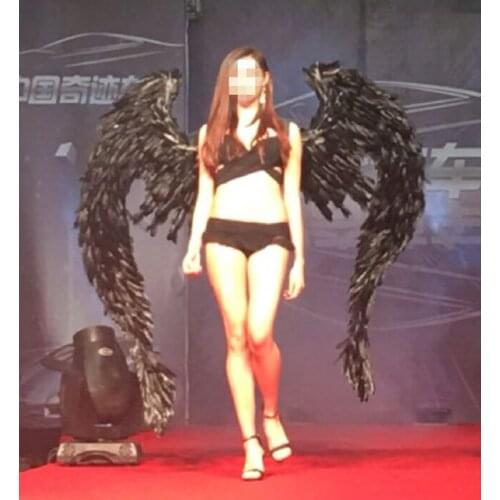 Angel wings halloween costume Demonic dress photography model, t-stage show, wedding wing costume prop party costplay decoration