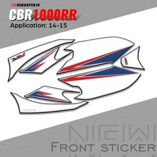 Motorcycle Front Fairing 3D Gel Protector decorative stickers for Honda CBR1000RR 2014-2015 Fireblade for cbr1000 rr
