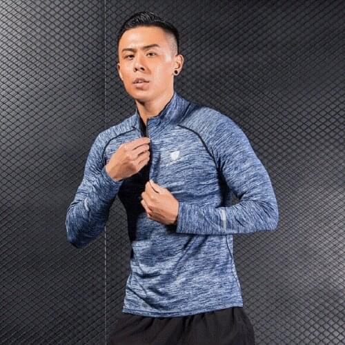 M-XXXL Men Sports T-shirts Long Sleeve Large Size Tight Fitness Gym Clothing Athletic Exercise Running Tights Training Wear
