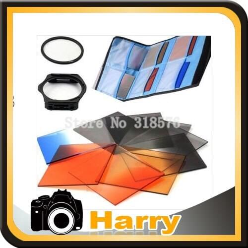12 in 1 Lens Filter 49 52 55 58 62 67 72 77 82mm Gradient Filter Filter Kit Adapter Ring For canon for nikon for cnaon DSLR came