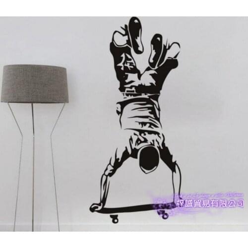 Skateboard Sticker Car Decal Extreme Sports Posters Home Decoration Vinyl Wall Decals Decor Mural Car Skateboard Wall Decal