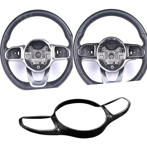 Carbon Fiber Steer Wheel button Frame Central Control Sticker for Mercedes Benz CLA A Class W118 CLA200 260 A180 AMG 2020