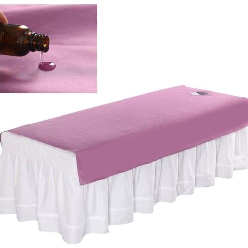 New 2 Size Waterproof Oilproof Cosmetic Salon Sheets SPA Massage Treatment Bed Table Cover Solid Sheets for Salon Barbershop