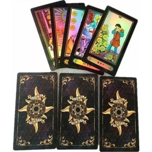 New Arrivals 1 set 78 Cards Tarot Deck Set Future Telling English Version Card Board Games Accessories таро for Adults