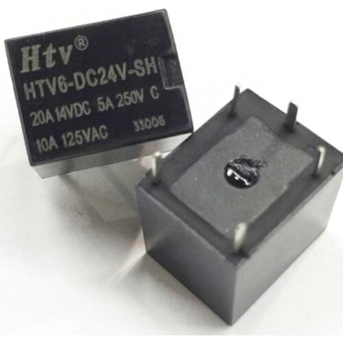 Wholesale 10pcs/lot relay HTV6-DC24V-SH