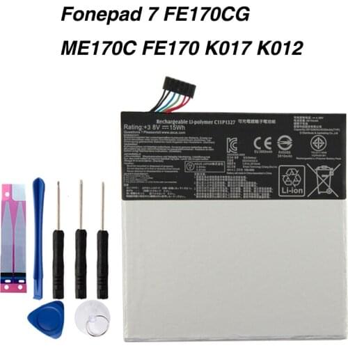 Original C11P1327 Battery For ASUS C11P1327 Fondpad 7 MeMo Pad 7 Me170C ME170CX ME170 K012 K017 FE170CG 3910mAh