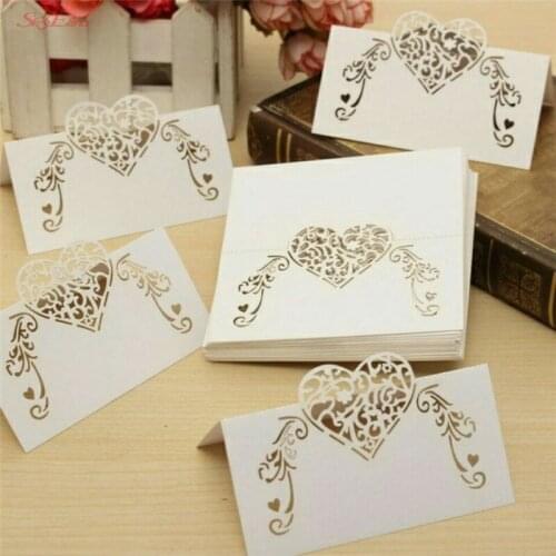 10/50/100pcs Party Table Name Wine Guest Place Cards Favor Decoration Wedding Supplies Seating Decoration 5Z