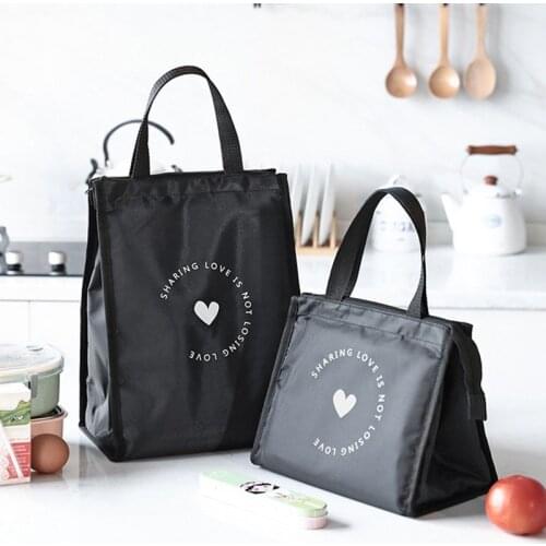 Durable Insulated Lunch Bag Pouch Large Capacity Thermal Oxford Lunch Box Tote Cooler Bag Picnic Packaging Container