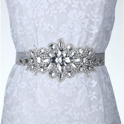 Rhinestone Bridal Belt Bridesmaid Sash Crystal Headband Wedding Belt Women Dress Accessories