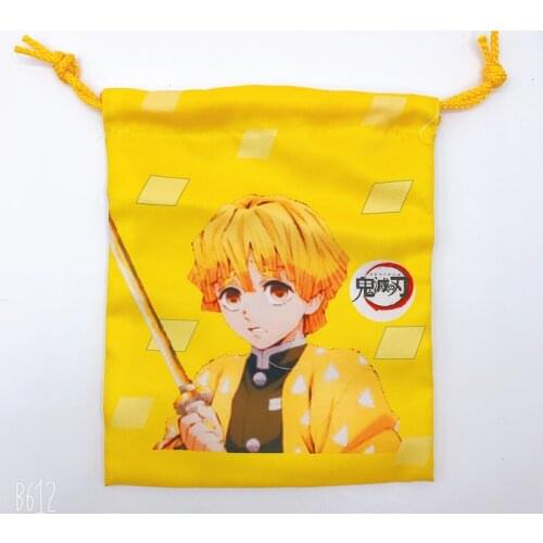 Cute Anime Demon Slayer Cosplay Blade Drawstring Bag Nezuko Storage Organizing Bag Tanjirou Storage Schoolbag for Kids Adults