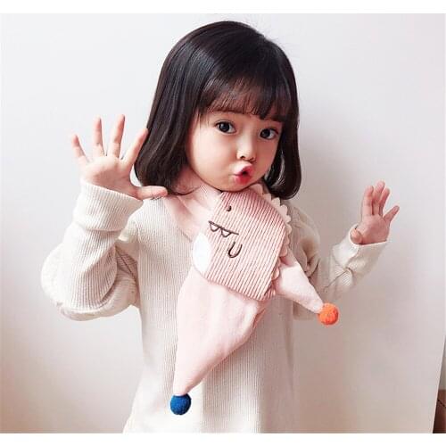Warm Childrens scarves in autumn and winter cute cartoon boys and girls warm neck coverlet baby neck coverlet D4070