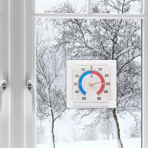 Window Indoor Dial Thermometer Outdoor Wall Temperature Gauge For Greenhouse Garden Home Temperature Monitor