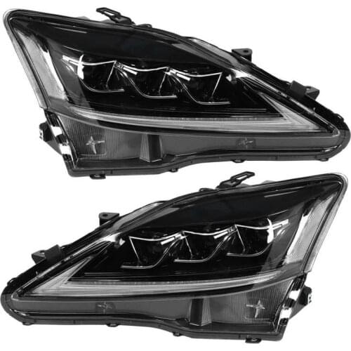 VLAND Full LED Projector Dynamic Headlights Assembly Clear Lens for Lexus IS250 IS350 ISF 2006-2013 LHD