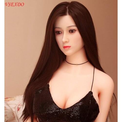 VSEXDO 165cm Real Silicone Implanted Hair Adult Sexy Dolls for Men Pussy Lifelike Breast Ass Vagina Full Oral Anus Sex Toys New