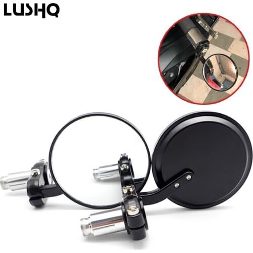 Motorcycle Rear view Mirror Aluminum 22mm Universal Handle Bar End Rearview Side Mirrors Motorbike Motocross ATV Accessories